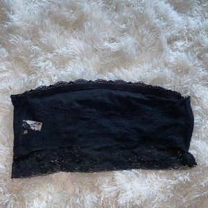 black lace bandeau